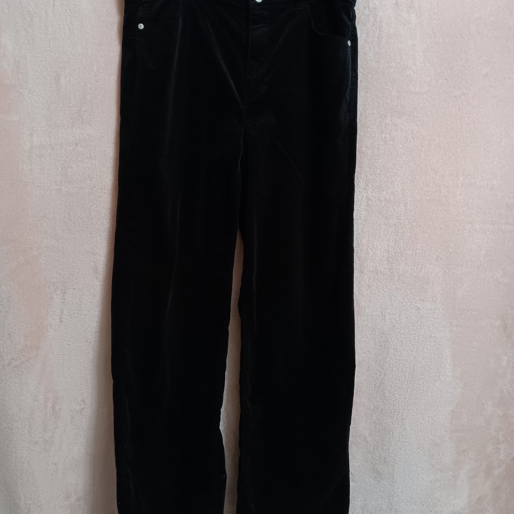 J. Jill Women's Black Velvet Pants